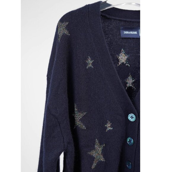 NWT Zadig Voltaire Star Motif Cashmere Cardigan - Picture 10 of 10